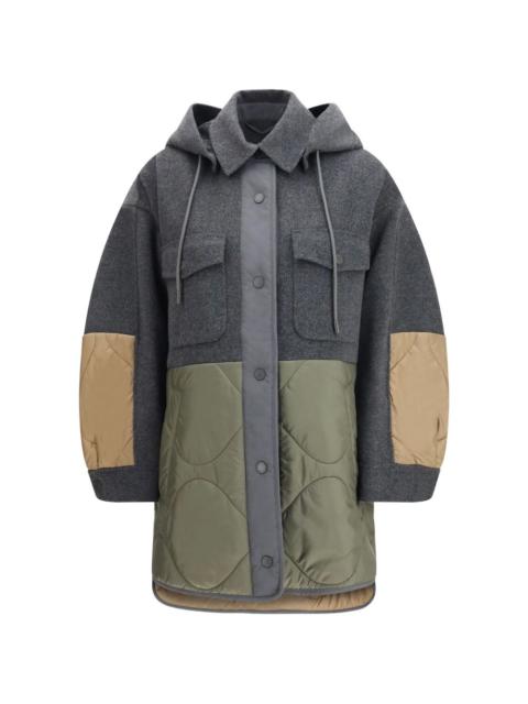 Ossola hooded quilted coat