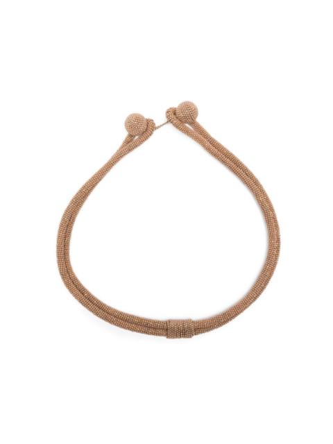 beaded-sphere necklace