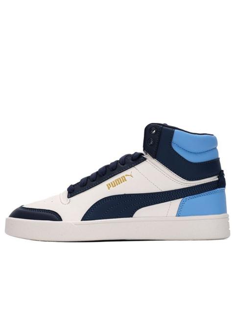 PUMA Shuffle Mid Mid Tops Casual Skateboarding Shoes Unisex Blue White 380748-09