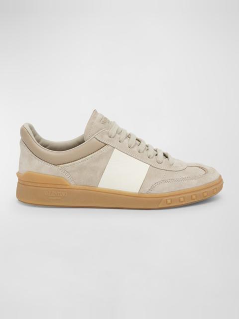 Upvillage Bicolor Stripe Low-Top Sneakers