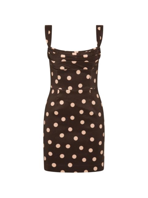 polka dot mini dress