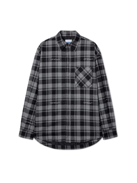 Check Padded Overshirt