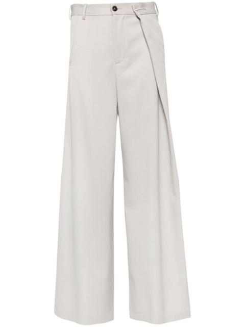tailored wide-leg trousers