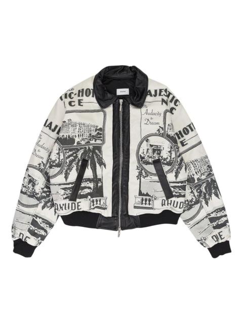 printed voyage bomber jacket