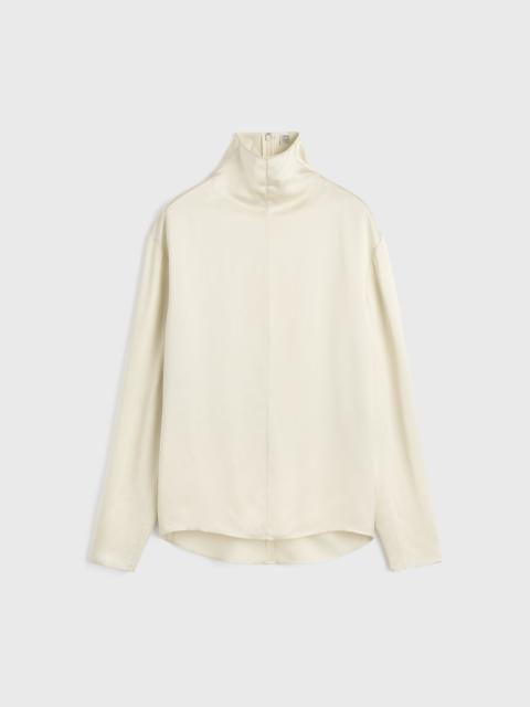 Slouch-neck blouse ecru