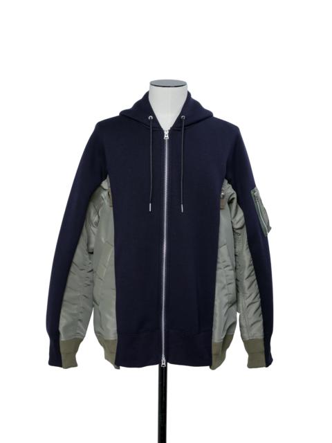 Sponge Sweat x Nylon Twill Hoodie