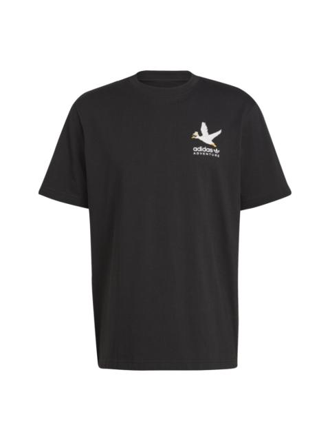 adidas originals Adventure Graphic Duckies T-shirt 'Black' HZ1148