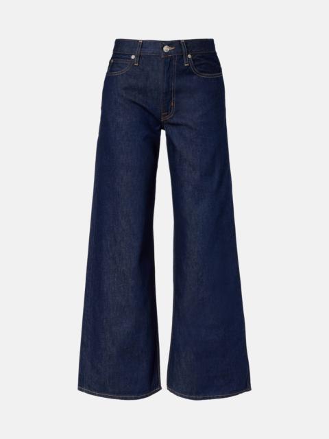 Selena high-rise wide-leg jeans