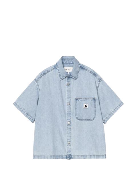 pocket denim shirt