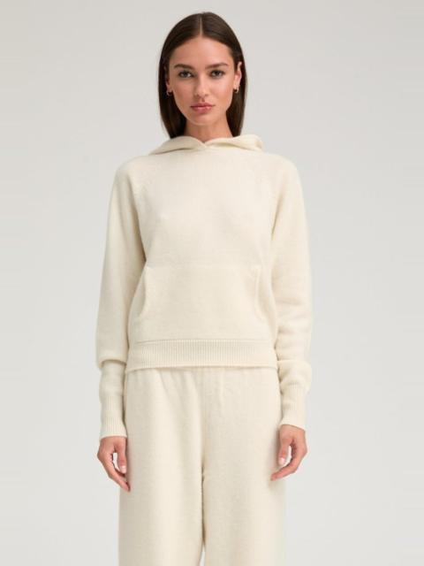 IVORY CASHMERE HOODIE