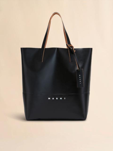 BLACK OPEN SHOPPER WITH MARNI TAG