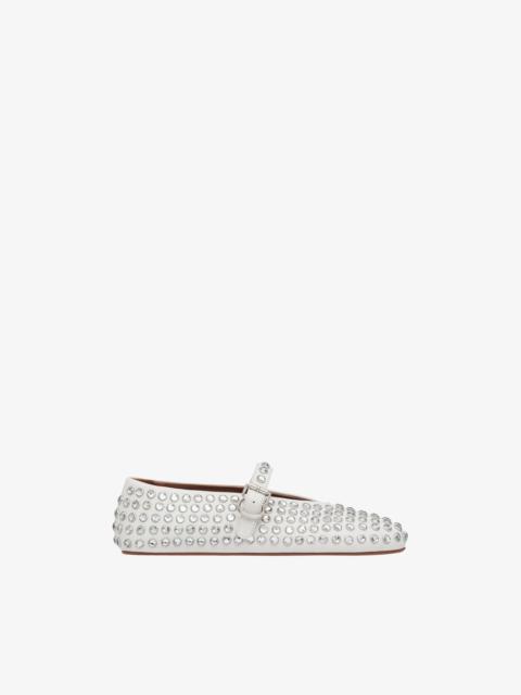 STRASS LAMBSKIN BALLET FLATS