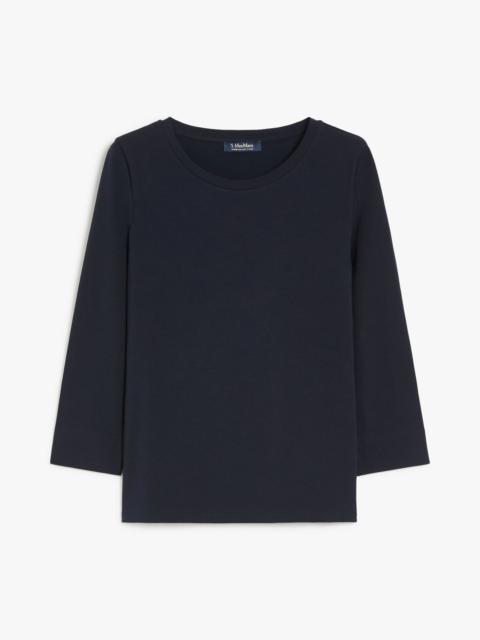 DURATA Jersey boat-neck T-shirt