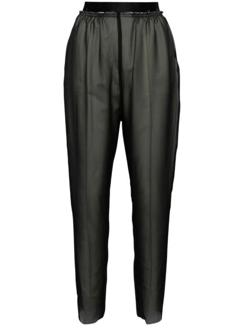 layered tapered trousers