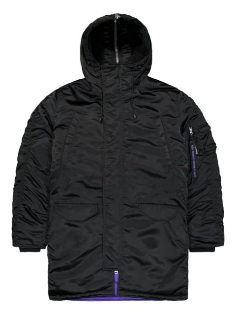 hooded padded coat
