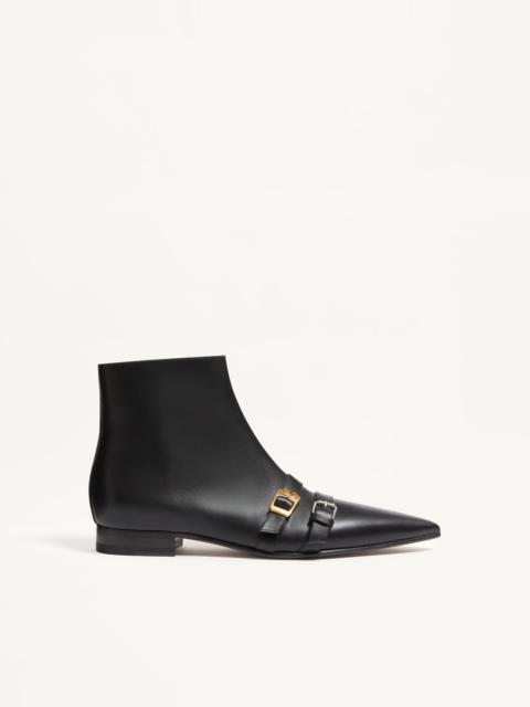 MOCKERS CALFSKIN ANKLE BOOTS