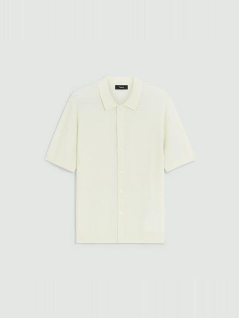 Cairn Short-Sleeve Sweater in Cotton