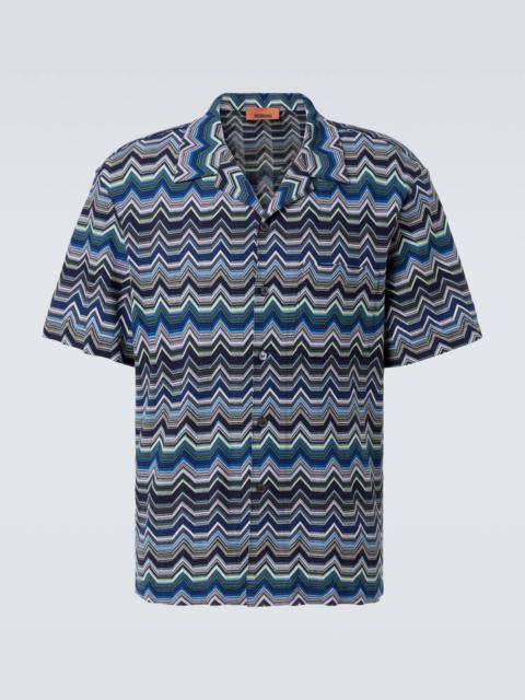 Zigzag cotton shirt