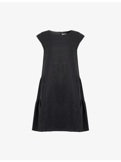 Matilda Flared Linen Mini Dress