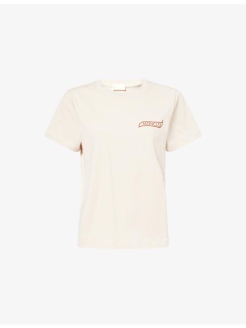 Logo Banner-Print Cotton-Jersey T-Shirt