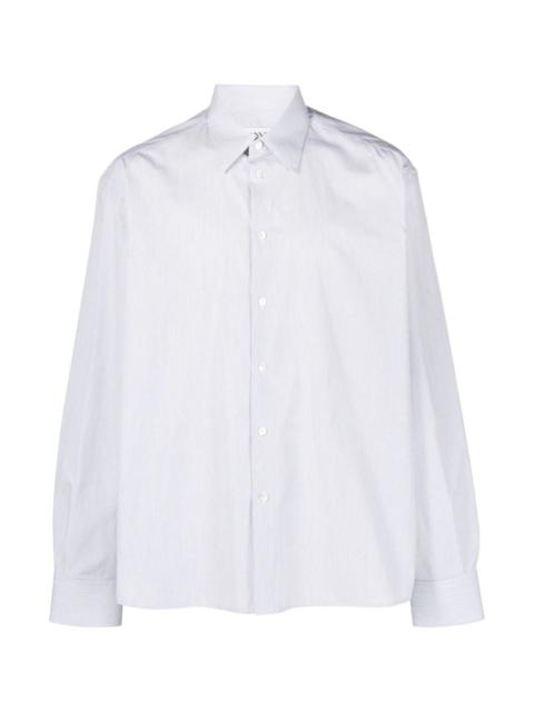 PINSTRIPE-PRINT COTTON SHIRT
