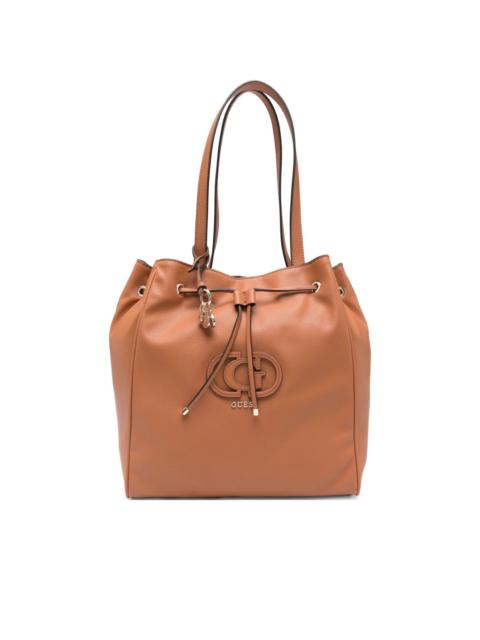 Calebra logo-plaque drawstring bucket bag