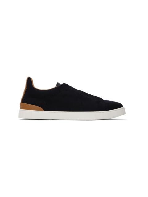 Black #UseTheExisting Wool Triple Stitch Sneakers