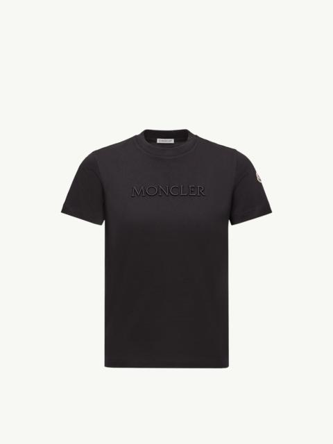 Embroidered Tonal Logo Cotton T-Shirt