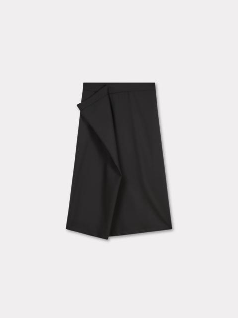 Midi skirt in virgin wool