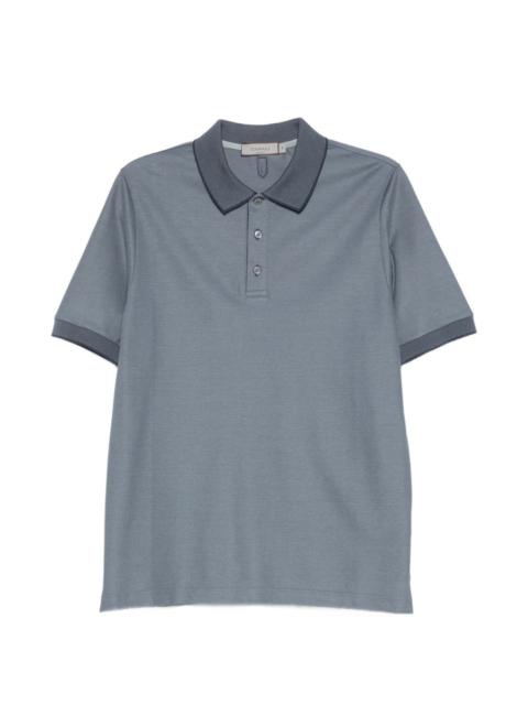 contrast-trim polo shirt