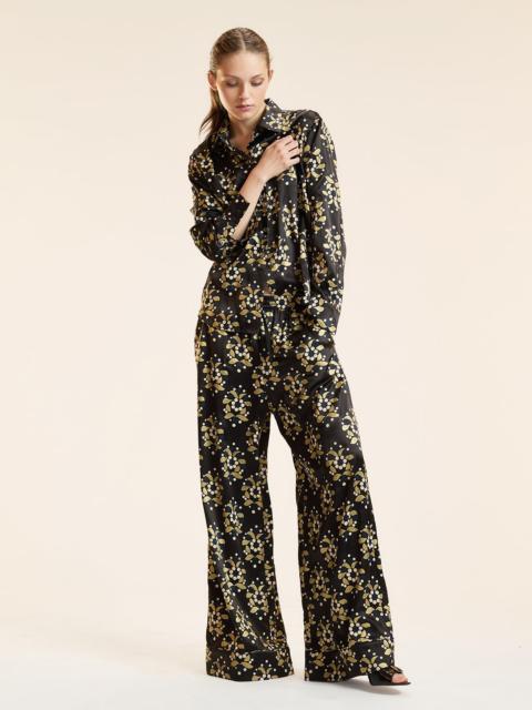 Gold Filagree Silk Pants