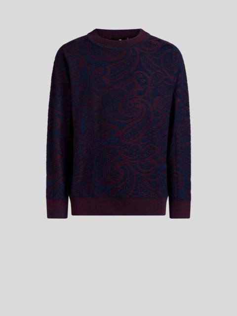 WOOL-BLEND JACQUARD SWEATER
