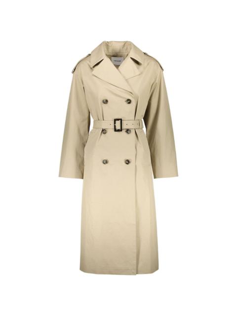 cotton gabardine trench coat