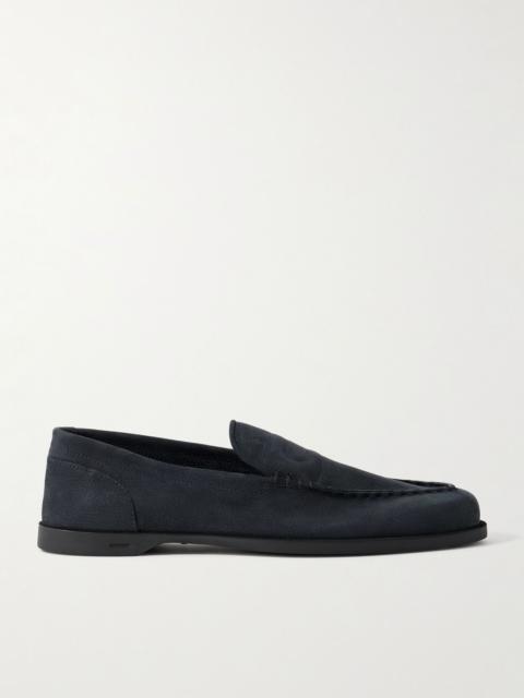 Pace Suede Loafers Navy