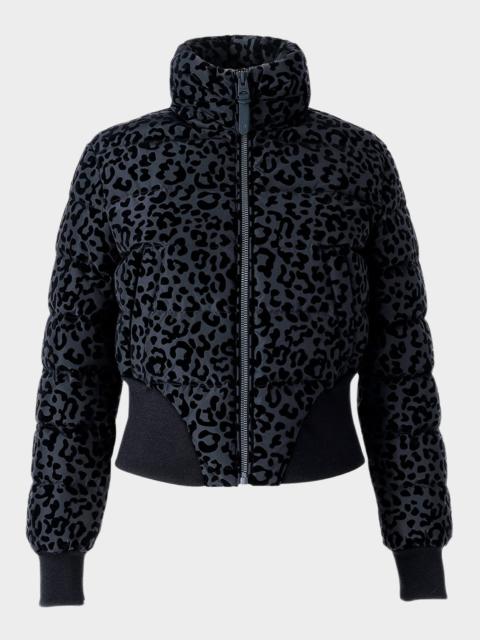 Yaya-FLP Leopard Short Down Jacket