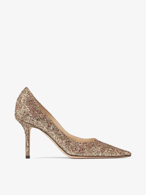 Love 85
Gold Coarse Glitter Fabric Pump