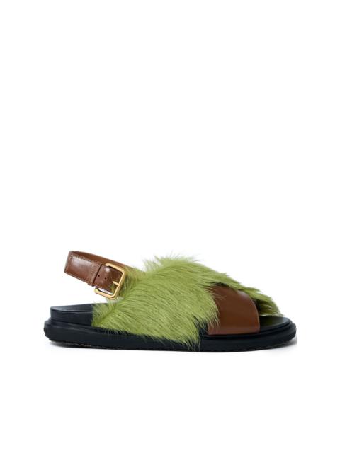 calf-hair sandals