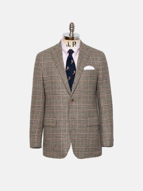 MADE-IN-USA MAGEE DONEGAL MIST LIGHT BROWN GLEN PLAID SPORT COAT