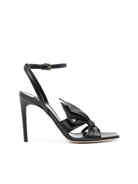 100mm bow-embellished sandals