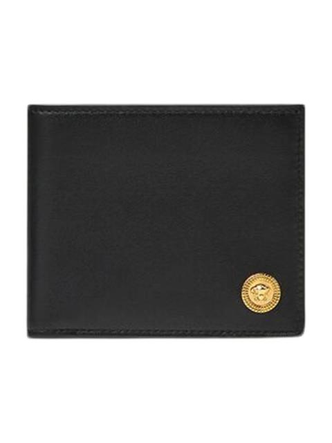Versace Medusa Biggie (6 Card Slot 2 Cash Compartments) Wallet Black/Gold