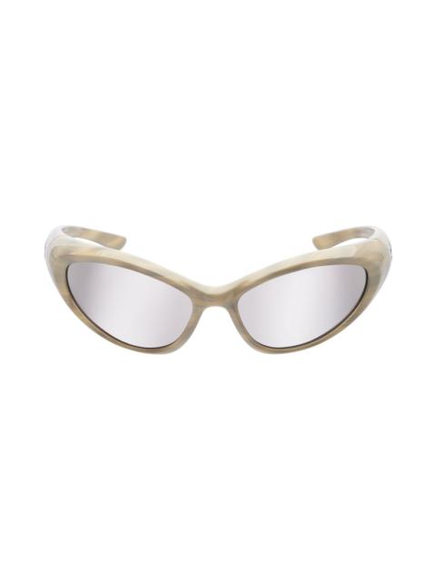 Sporty B Round Af Sunglasses  in White