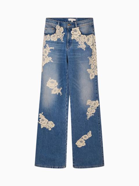 Bambie Lace Appliqué Jeans