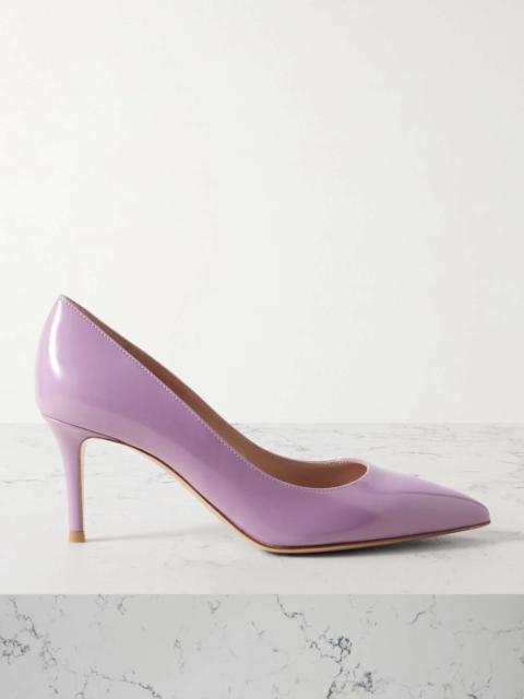 Gianvito 70 patent-leather pumps