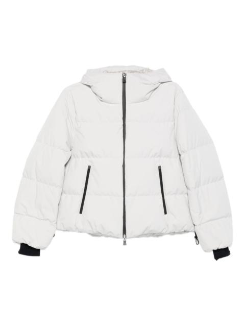 hooded quilted jacket