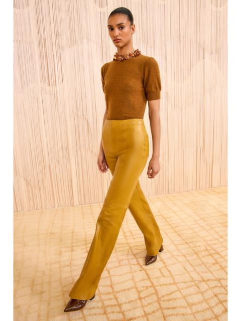 Kadin Leather Mid Rise Pant