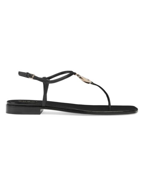 Women's New Marmont Leather T-Strap Sandals - Black