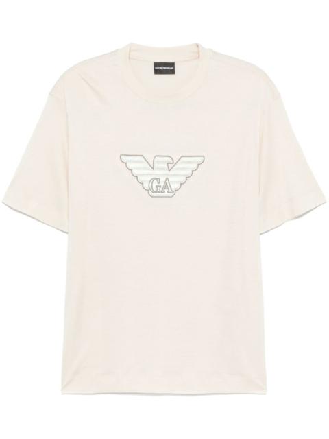 logo-embroidered T-shirt