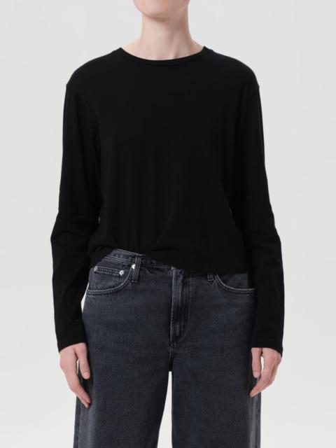 SYDNEY LONG SLEEVE TEE IN BLACK