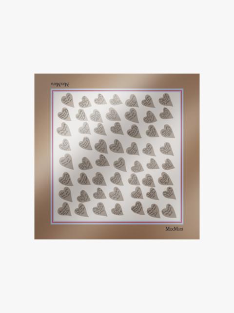 NUMANA Printed silk twill foulard