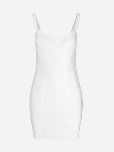 Corset-style slip dress